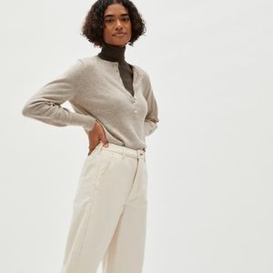 Everlane Cashmere Henley Sweater
